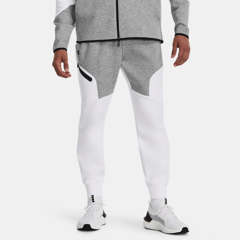 Men's  Under Armour  Unstoppable Fleece Joggers Mod Gray / White / Black XL